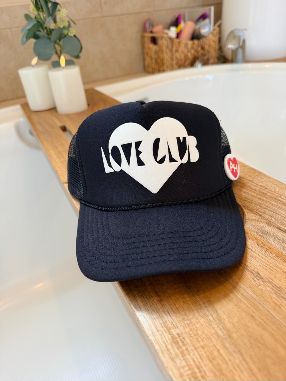 Ascot + Hart Black Love Club Cap